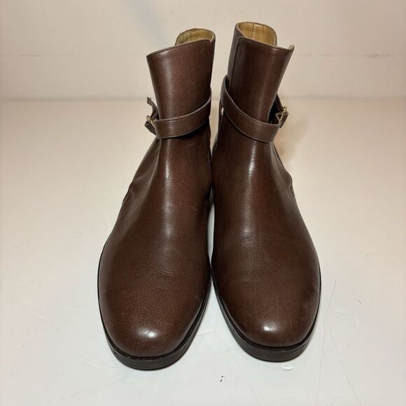 E. Vogel NYC Custom Chelsea Leather Ankle Brown Boots Women’s Size 10 7” Height - Picture 7 of 13